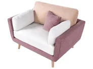 Living Room Set 4 Seater BOLGA Fabric Pink_1076183