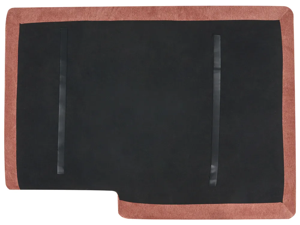 Corner Sofa 3 Seater MALOY Fabric Light Red Right Hand_947531
