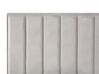 Polsterbett Samtstoff grau mit Bettkasten hochklappbar 180 x 200 cm SEZANNE_799881