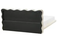 Bett mit Lattenrost Bouclé SOULISSE 160 x 200 cm Cremeweiß_992678