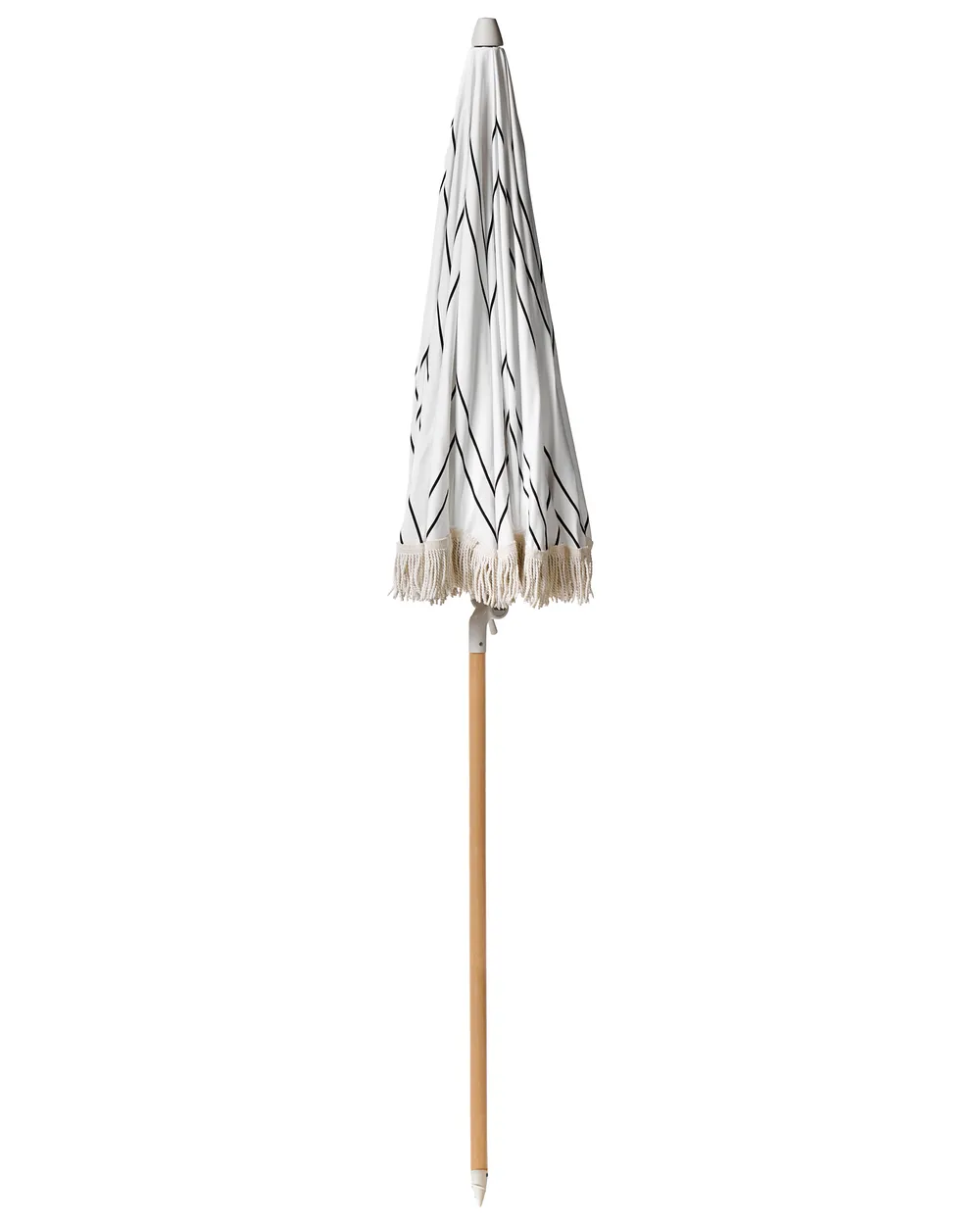 Ombrellone da giardino 155 cm MONDELLO Bianco/Nero_995676