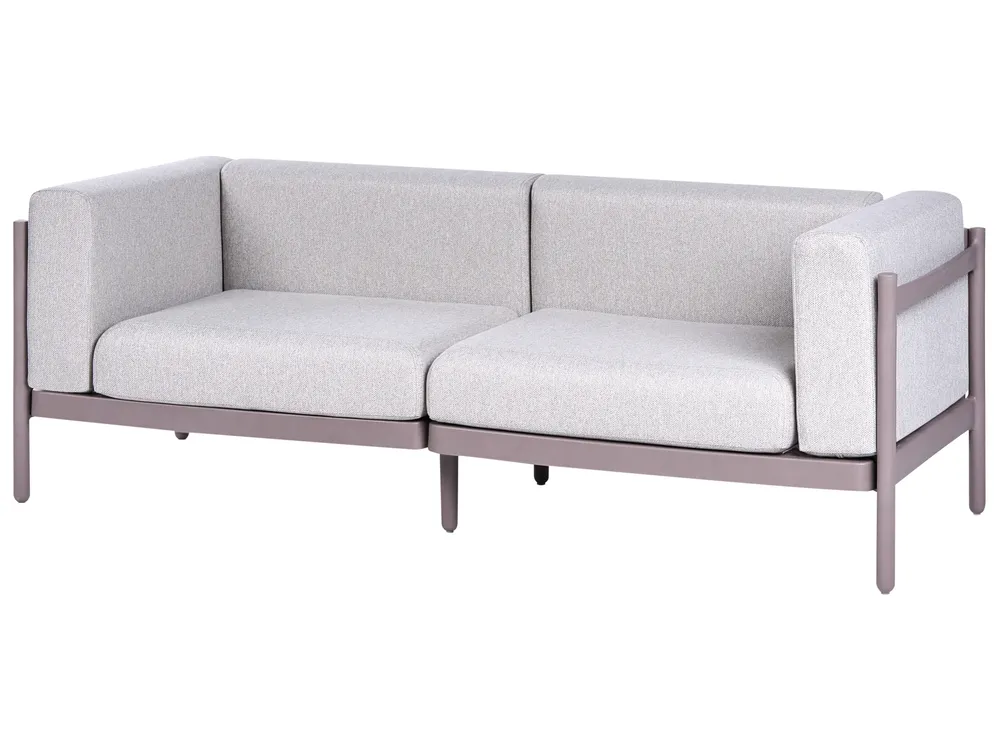 Sofa ogrodowa dla 2 osób FERRETTI Beżowoszary_1057967