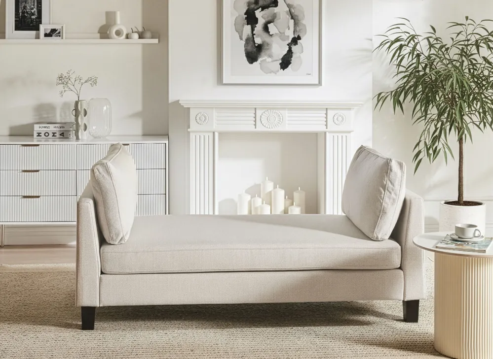 Chaise longue ARCHIANE  Tela Beige claro