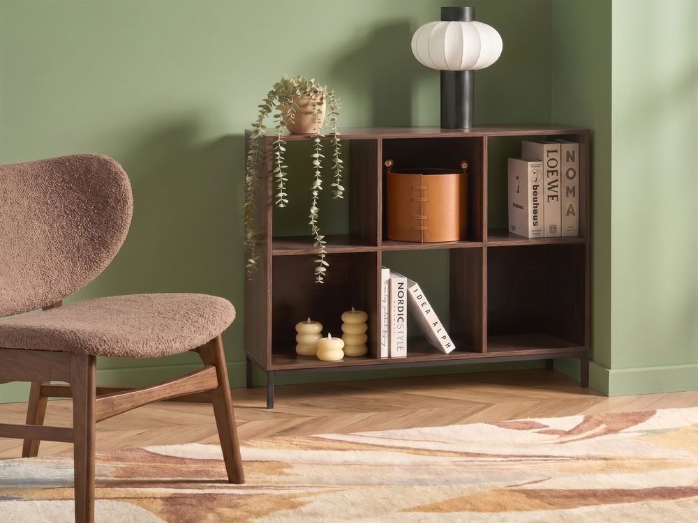 Bibliothèque PEMBERTON 73 cm Marron foncé
