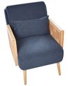 Fauteuil en tissu bleu ORUM_906475