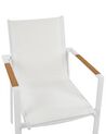 Sada 4 zahradních židlí bílá BUSSETO_922754