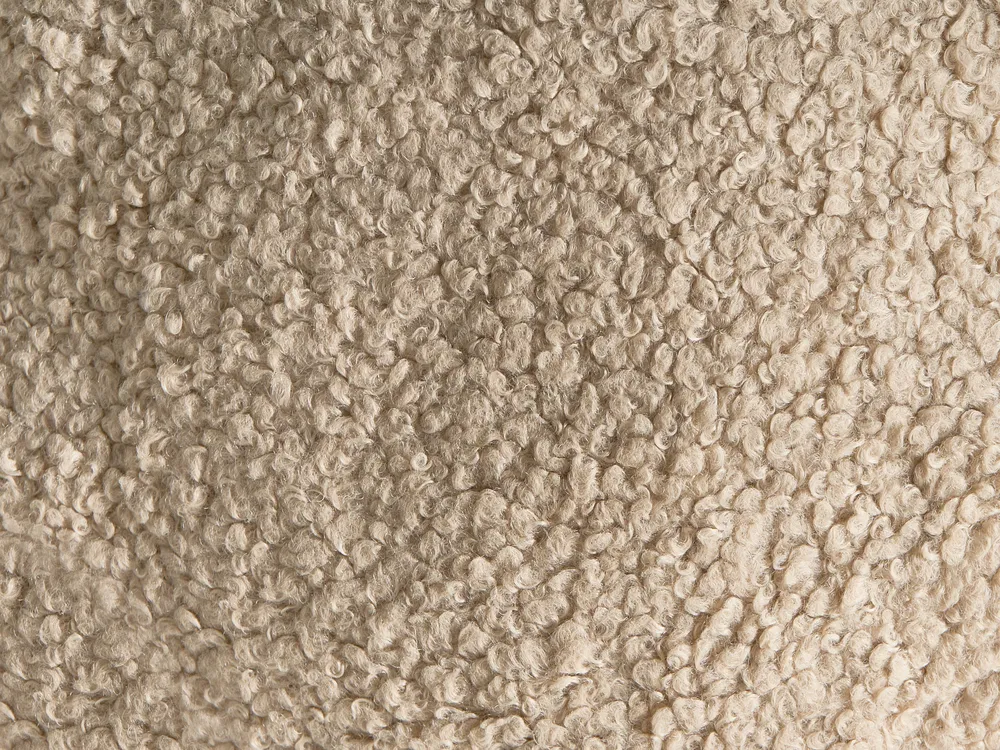 Zestaw 3 poduszek dekoracyjnych WINTERLAND 30 x 35 cm 45 x 25 cm Boucle Jasnobeżowy Wzór świąteczny_1033021