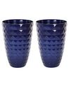 Conjunto de 2 vasos para plantas em fibra de argila azul marinho 35 x 35 x 50 cm FERIZA_844502