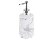 4-Piece Bathroom Accessories Set ARAUCO Ceramic Marble Effect White Marble_788576