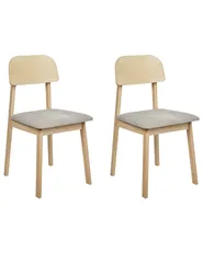 Set di 2 sedie da pranzo SCANDIA Legno Tortora_945228
