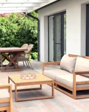 Garden Bench PIURA 88 cm Metal White_1172190