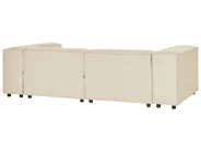 Modular Corner Sofa 2 Seater APRICA Faux Linen Beige Right Hand_856933