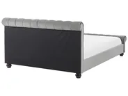 Waterbed Velvet AVALLON 140 x 200 cm (EU Double) Grey_846697