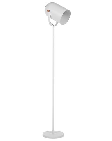 Stehlampe Metall weiß / kupferfarben matt 156 cm rund TYRIA