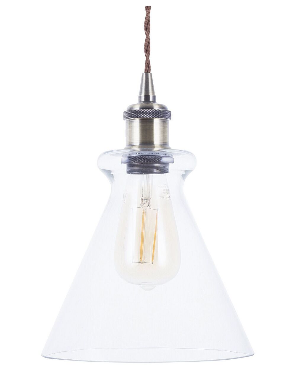 Pendant Lamp BERGANTES Glass Transparent