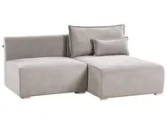 Divano angolare modulare NERBO Tessuto Grigio Lato Sinistro_1035199
