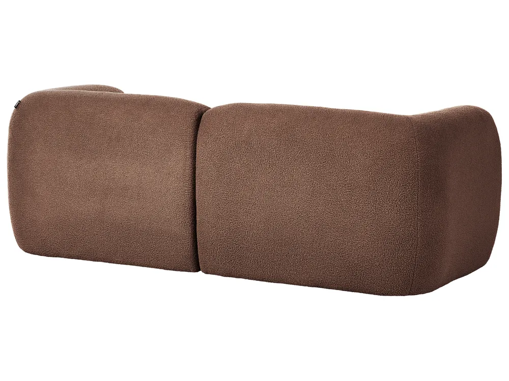 Modular Sofa 2 Seater MJALBI Boucle Brown_1075365