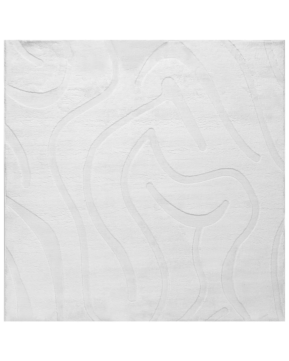 Dywan SELVORI Złamana biel 160 x 160 cm