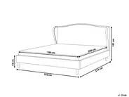 Bed Fabric COLMAR 180 x 200 cm (EU Super King) Grey_675963