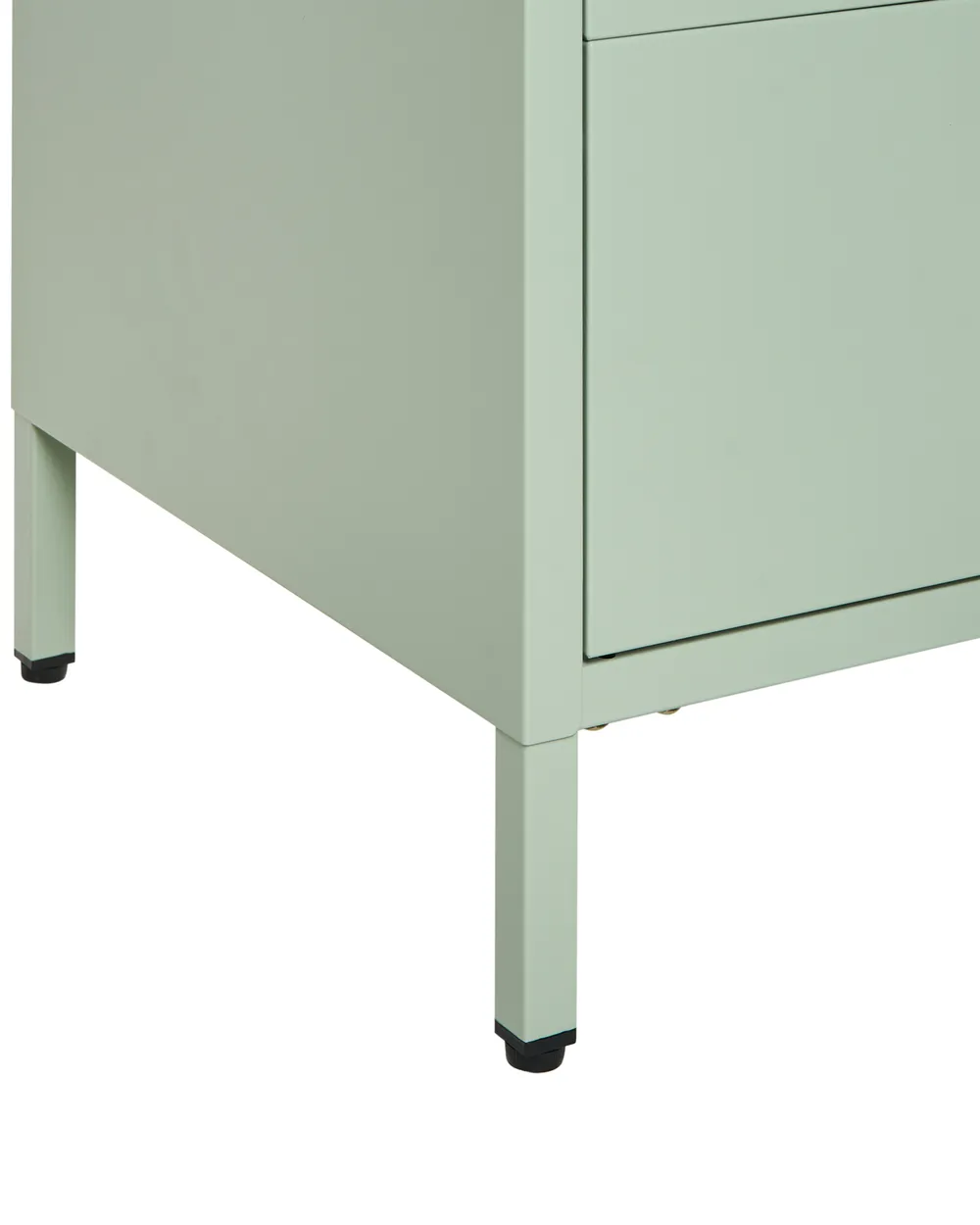 2 Drawer Bedside Table KYLEA Metal Mint Green_1053250