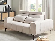 Sofa 2 Seater VEGAMO Fabric Light Beige_1178894