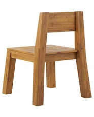 Set of 6 Garden Chairs LIVORNO Acacia Wood Brown_826034