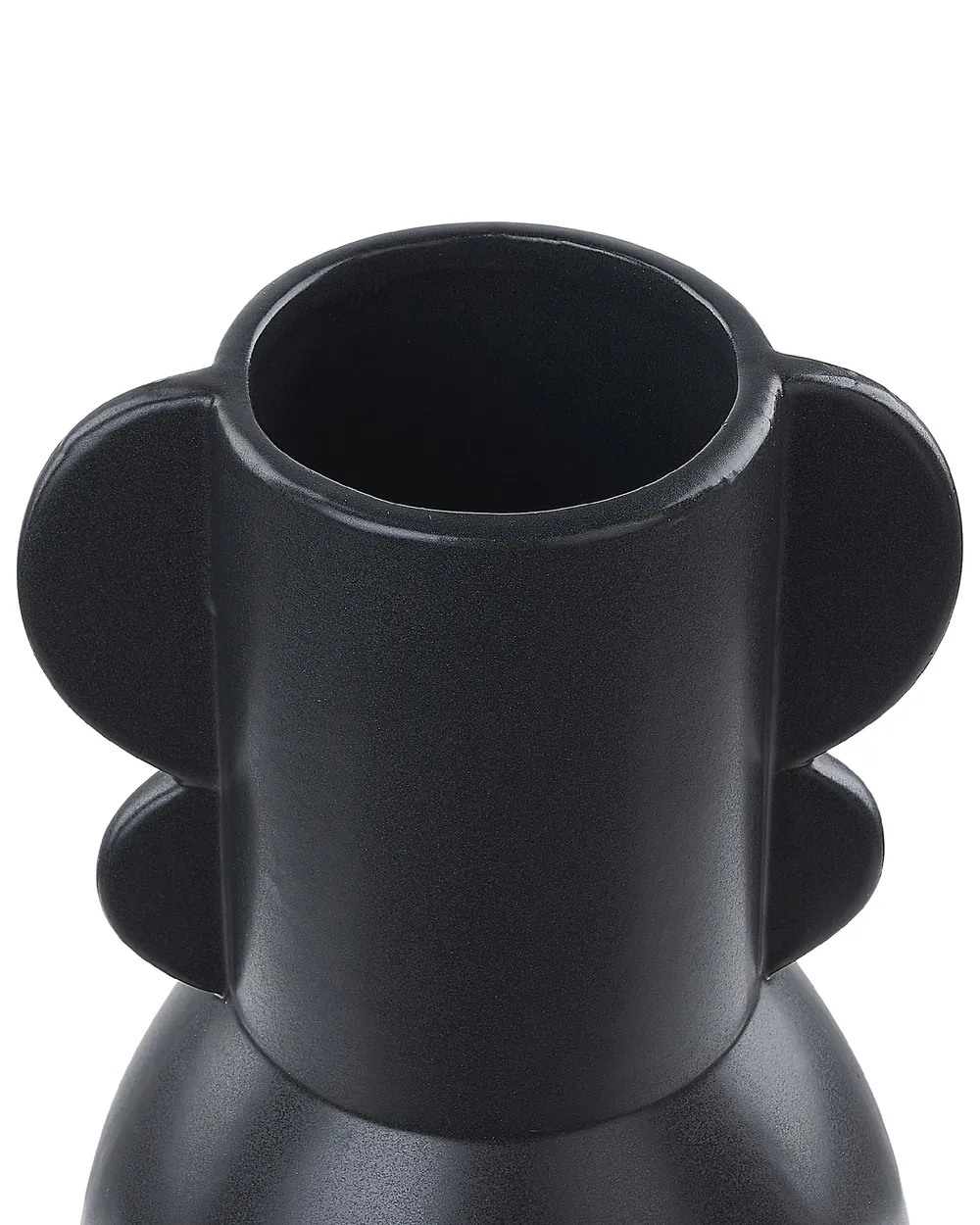 Flower Vase MYTILENE 29 cm Ceramic Black_845115