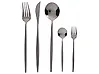 30 Piece Cutlery Set RIGATONI Black