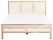 Bed Pine Wood SALERNAS 140 x 200 cm (EU Double) Light Brown_977025