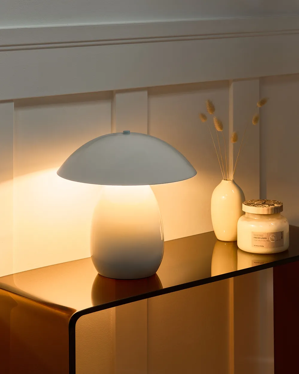 Lampa stołowa SIGI Metal Biały