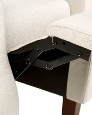 Sedia reclinabile EGERSUND Poggiapiedi a scomparsa Tessuto Beige chiaro_896479