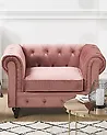 Armchair CHESTERFIELD Velvet Pink