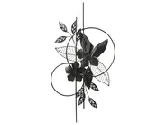 Dekoracja ścienna Kwiat BERKELIUM Metal 93 cm Kolorowy_1007274