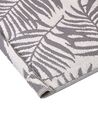 Venkovní koberec KOTA palmové listy tmavě šedé 160 x 230 cm_766289