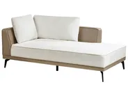 Corner Sofa 3 Seater MYKEN Fabric Off-White Left Hand_939612