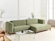 Corner Sofa 4 Seater VENG Corduroy Green Left Hand_994973