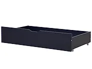 Set of 2 Bed Storage Drawers Pine Wood RUMILLY Navy Blue_702552