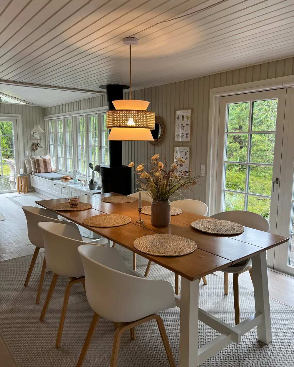Pendant Lamp LUYANO Rattan Beige_928855