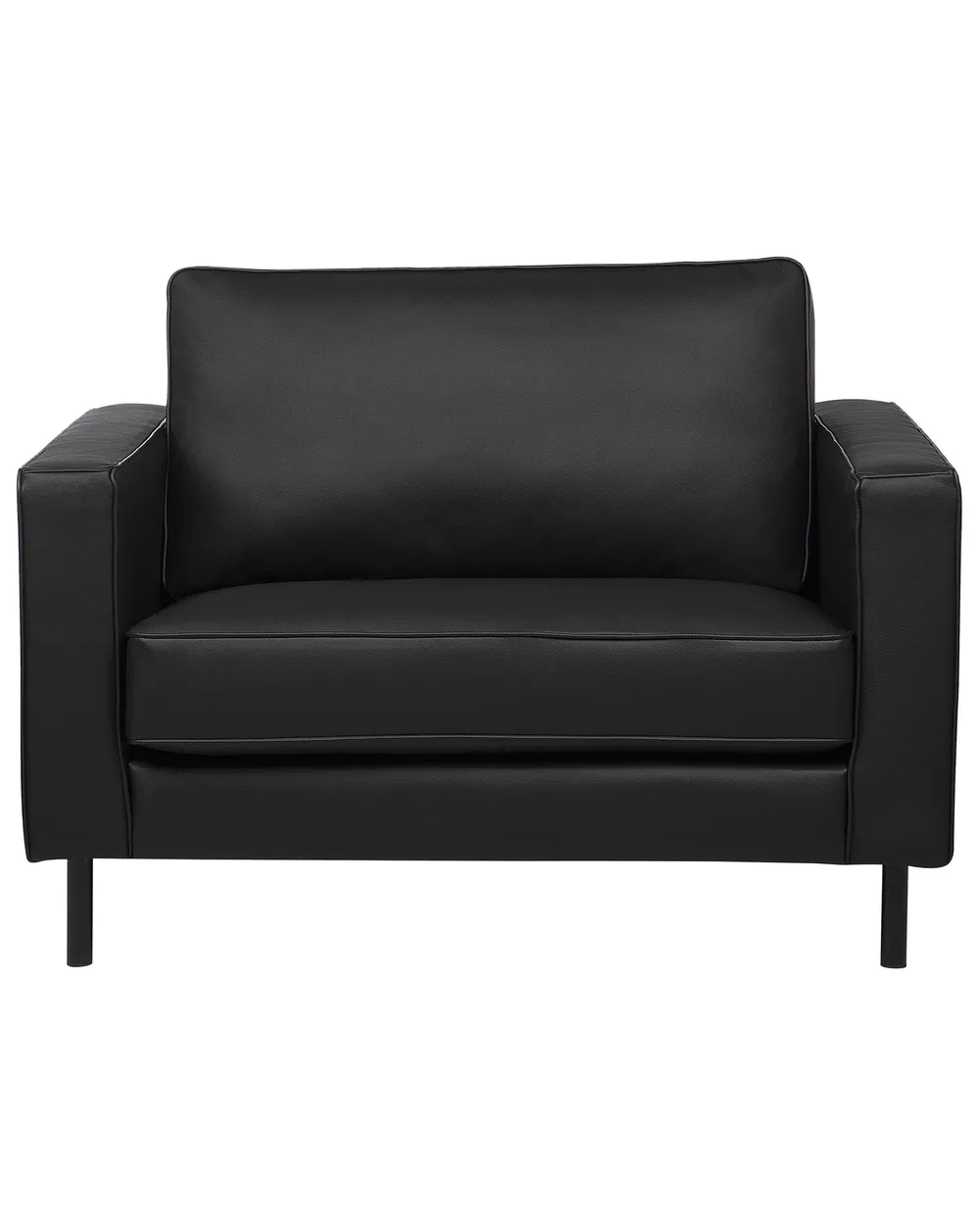 Poltrona SAVALEN Pelle naturale Nero_723719