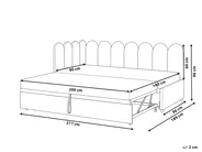 Trundle Bed Velvet TERROU 90 x 200 cm (EU Single) Taupe_1081425