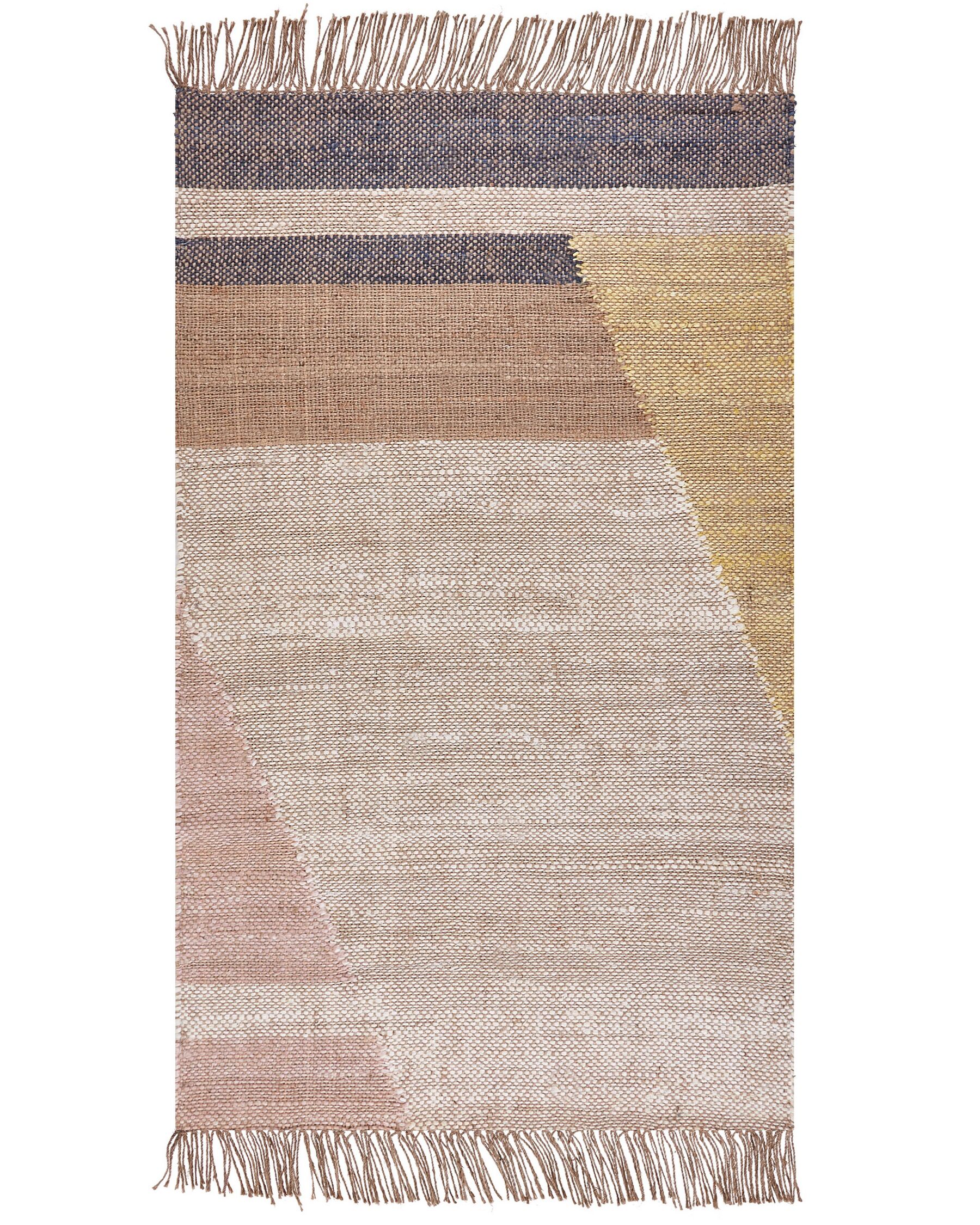 Jutový koberec 80 x 150 cm hnědý SAMLAR_852640