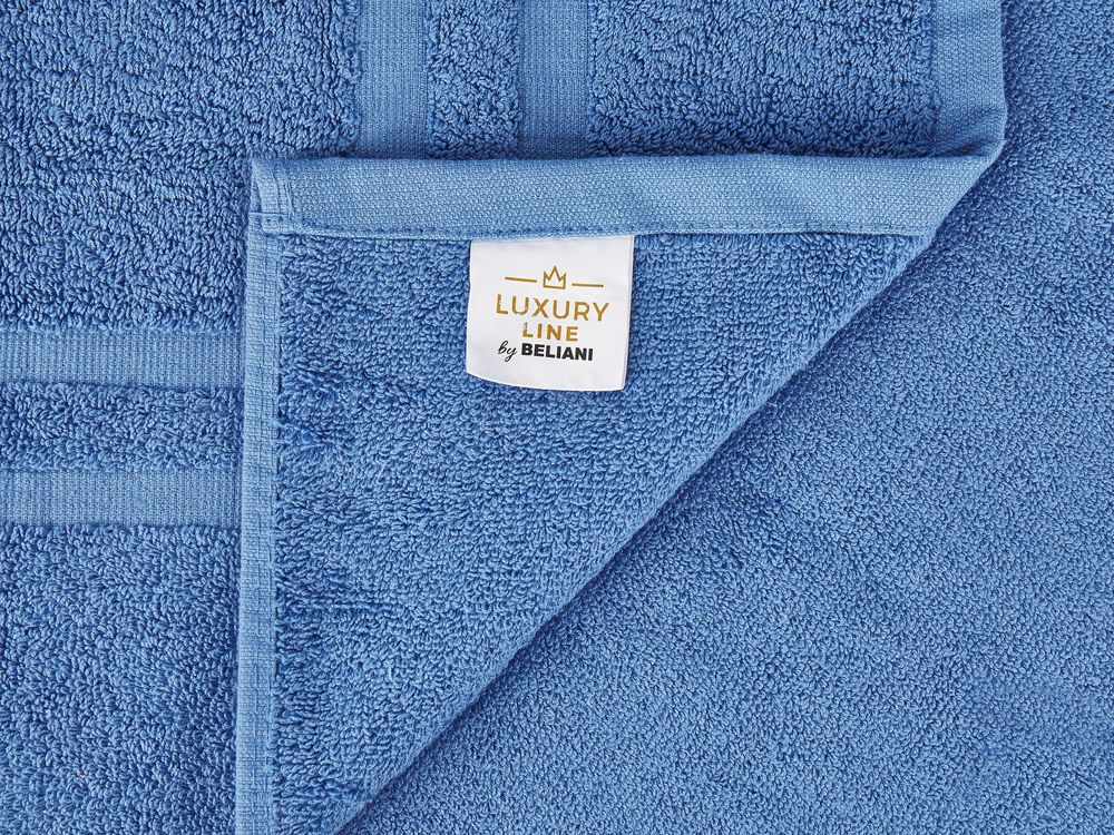 Set of 11 Towels AREORA Cotton Blue Beliani.no