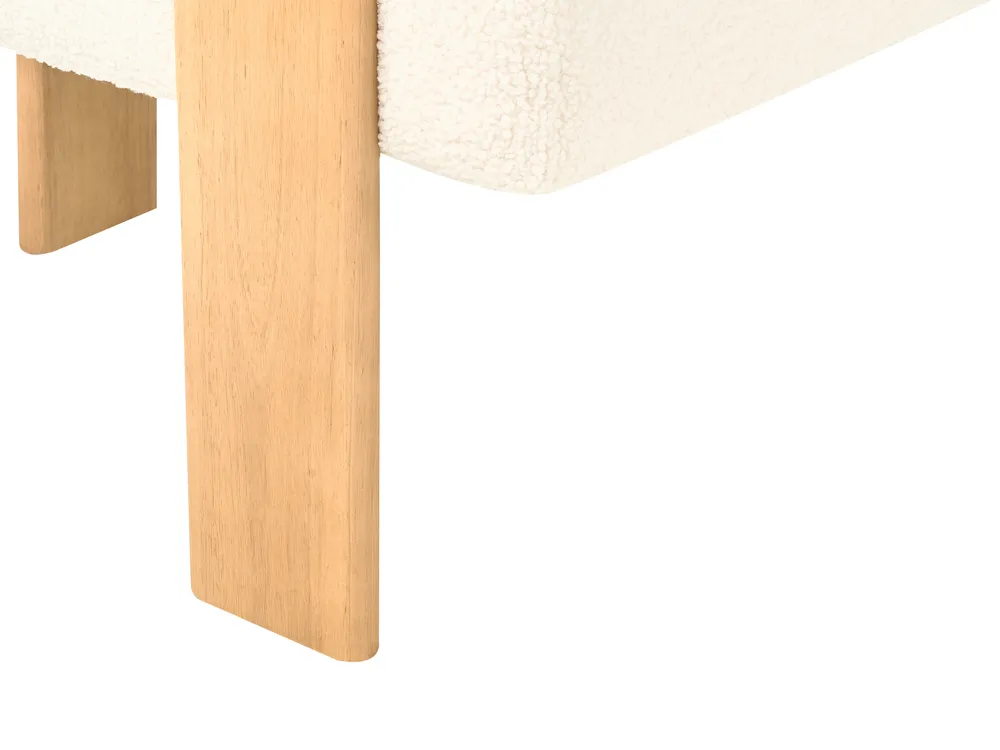 Living Room Set ILBRO Boucle Off-White/ Light Brown_985024