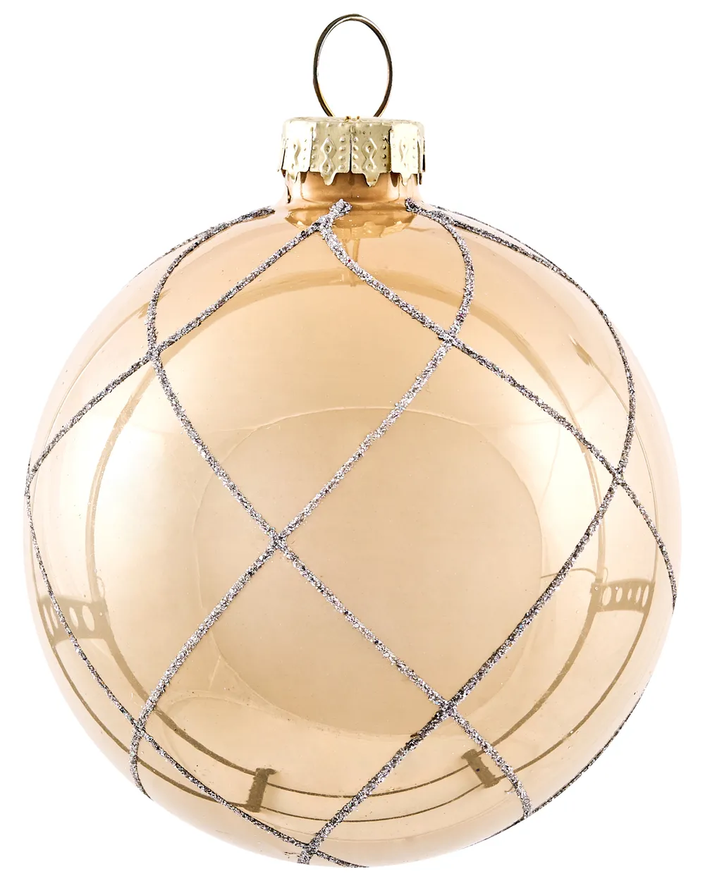 Set of 35 Baubles BLING Glass Gold_1028317
