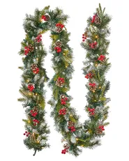 Festone di Natale LED PAIMIO 270 cm Verde_813282