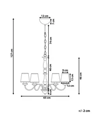 Chandelier BRADANO Metal Brass_825599