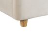 Letto matrimoniale con contenitore velluto beige 160 x 200 cm BATILLY_830116