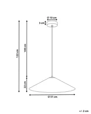 Pendant Lamp PORONGOS Papier-Mâché White_957500