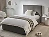 Ottoman Bed VION Velvet Grey 120 x 200 cm (EU Small Double)