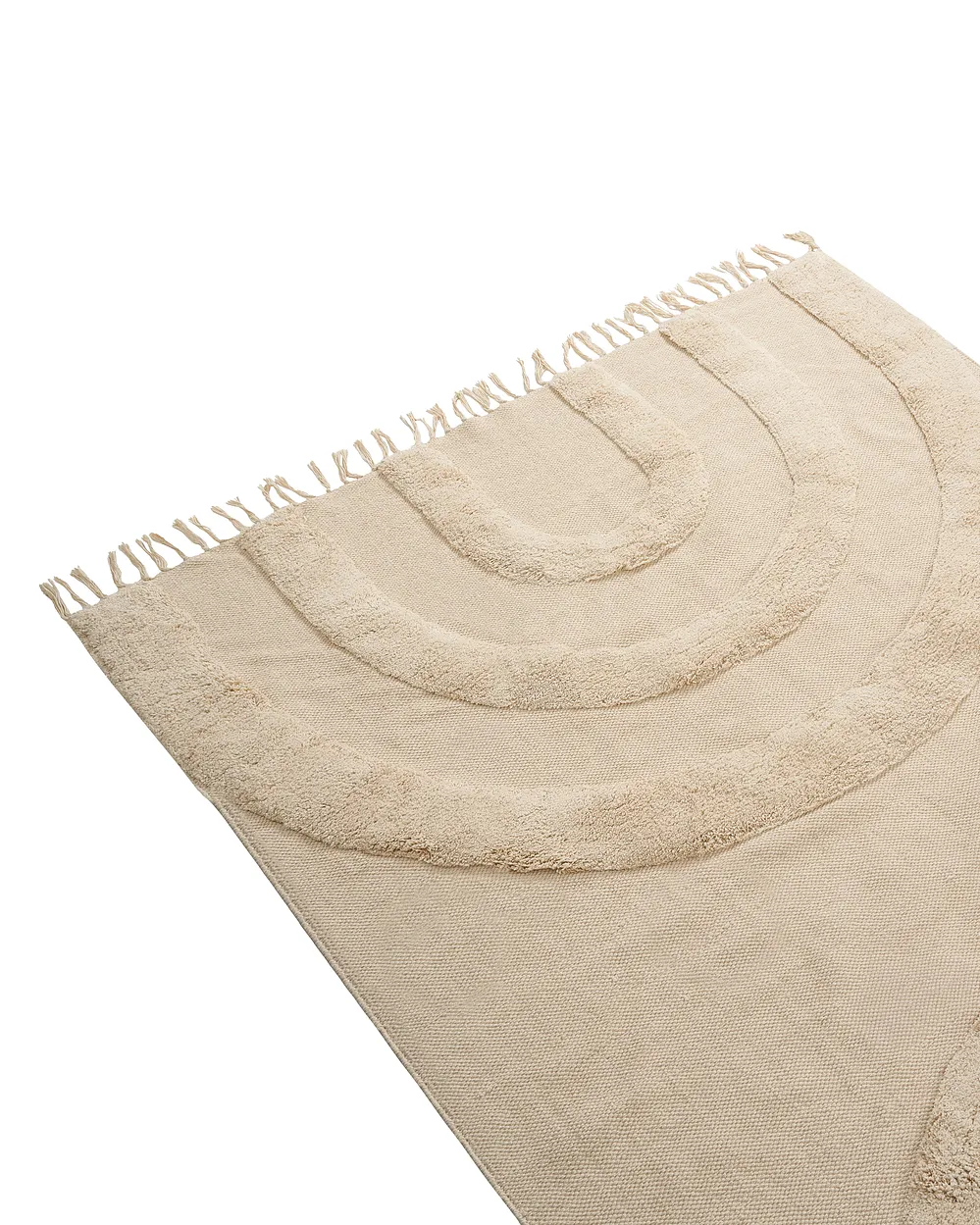 Kids Rug NAKO  Beige 140 x 200 cm Cotton_1135353